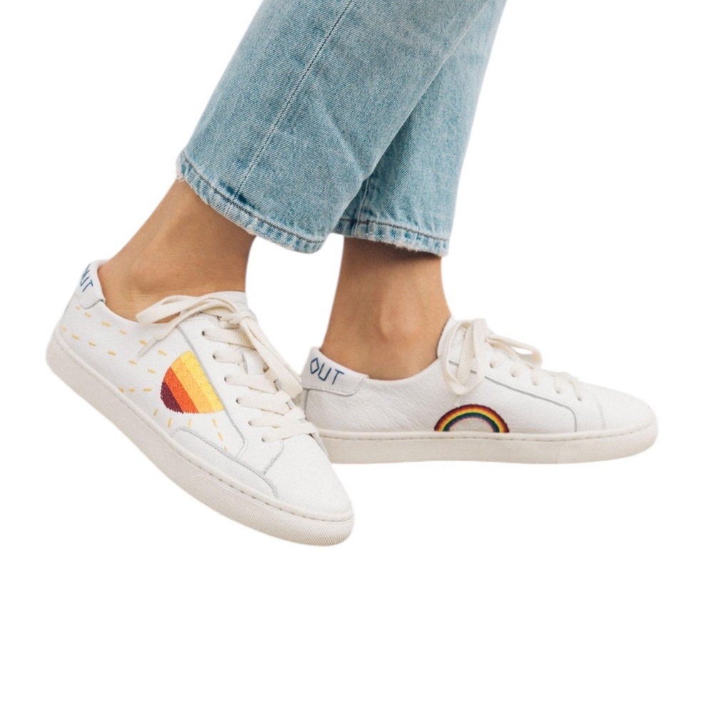 Soludos Peace Out Sun Sneakers Women Size 10 Canvas Anthropologie